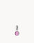 February Birthstone Devotion Dainty Signature Pendant, Silver