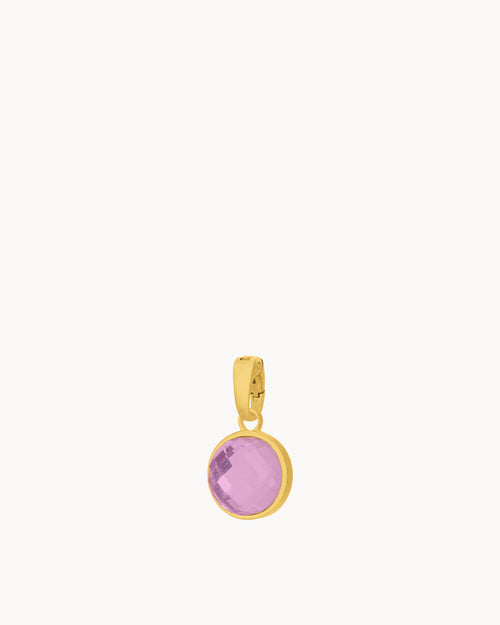 February Birthstone Devotion Signature Pendant, Gold