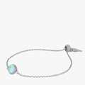 March Birthstone Peace Signature Bracelet, Silver — March