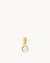 April Birthstone Hope Dainty Signature Pendant, Gold