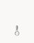 April Birthstone Hope Dainty Signature Pendant, Silver
