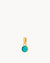 May Birthstone Friendship Dainty Signature Pendant, Gold
