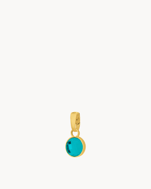 May Birthstone Friendship Dainty Signature Pendant, Gold