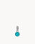 May Birthstone Friendship Dainty Signature Pendant, Silver