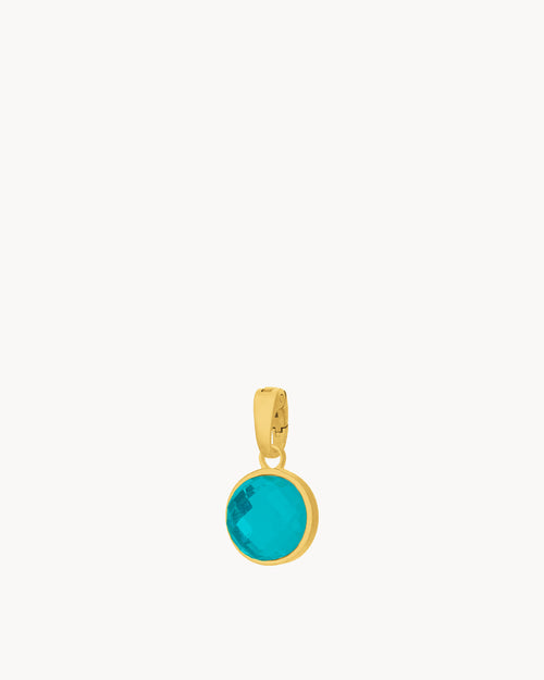 May Birthstone Friendship Signature Pendant, Gold