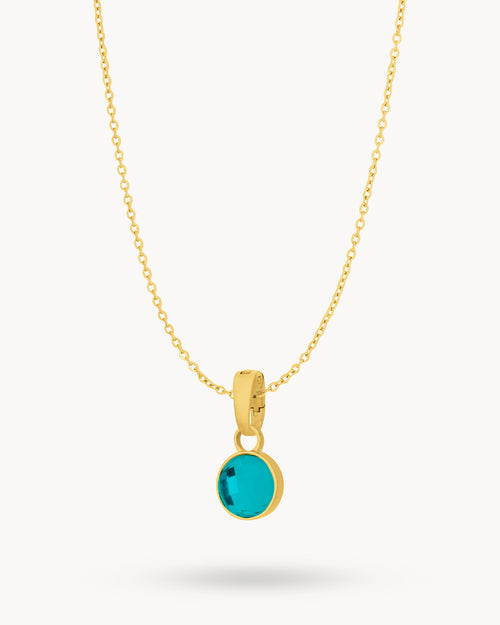 May Friendship Dainty Signature Birthstone Necklace Set, Gold