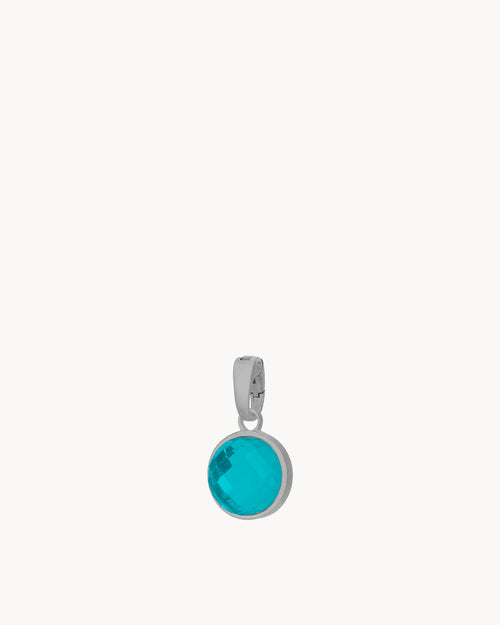 May Birthstone Friendship Signature Pendant, Silver