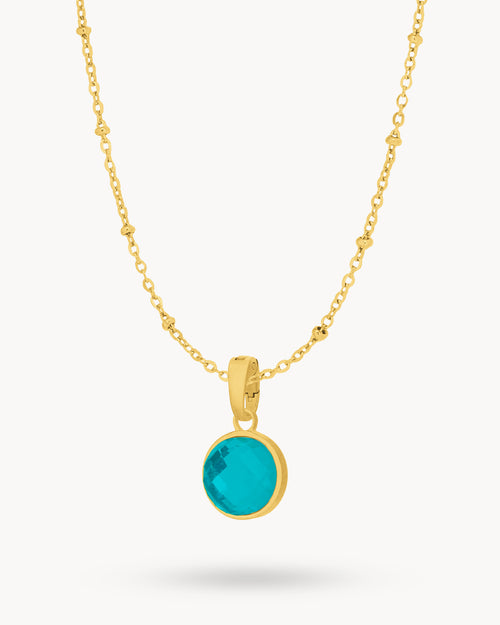 May Signature Birthstone Necklace Set, Gold