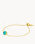 May Birthstone Friendship Signature Bracelet, Gold