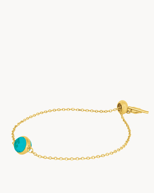 May Birthstone Friendship Signature Bracelet, Gold