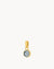 June Birthstone Strength Dainty Signature Pendant, Gold