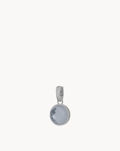 June Birthstone Strength Signature Pendant, Silver