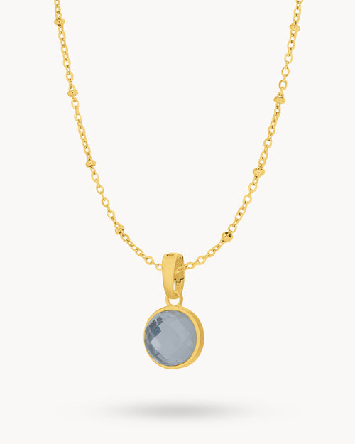 June Signature Birthstone Necklace Set, Gold