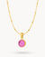 July Signature Birthstone Necklace Set, Gold