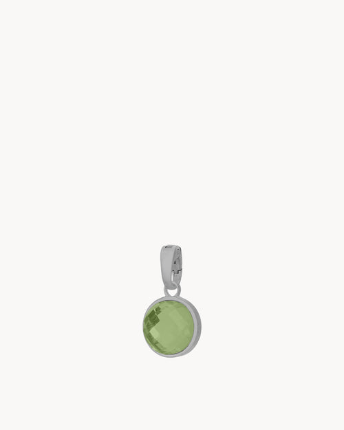 August Birthstone Beauty Signature Pendant, Silver