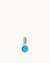 September Birthstone Wisdom Dainty Signature Pendant, Silver