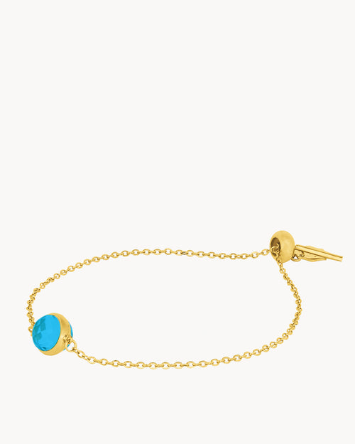 September Birthstone Wisdom Signature Bracelet, Gold