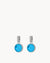 September Wisdom Birthstone Signature Earring Pendants, Silver