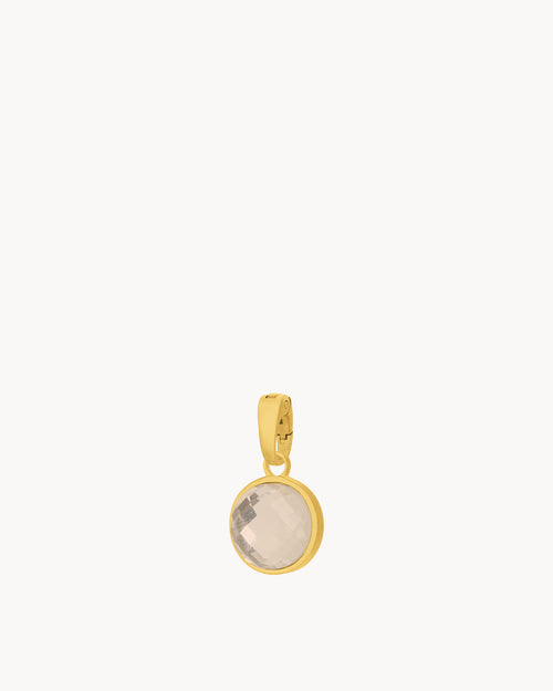 October Birthstone Love Signature Pendant, Gold
