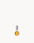 November Birthstone Happiness Dainty Signature Pendant, Silver