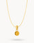 November Dainty Signature Birthstone Necklace Set, Gold