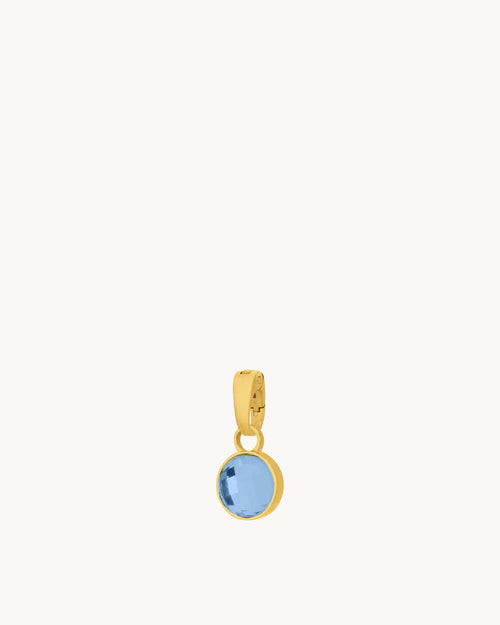 December Birthstone Uniqueness Dainty Signature Pendant