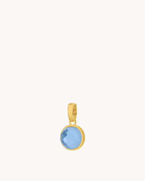December Birthstone Uniqueness Signature Pendant, Gold