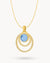 December Uniqueness Halo Necklace Set