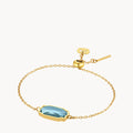 March Birthstone Peace Bizzilla Adjustable Bracelet — March
