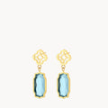 March Birthstone Peace Bizzilla Dangling Earrings — March