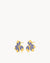 February Birth Flower Studs, Iris