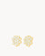 November Birth Flower Studs, Chrysanthemum
