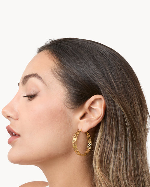 Bizzilla Large Statement Hoop Earrings
