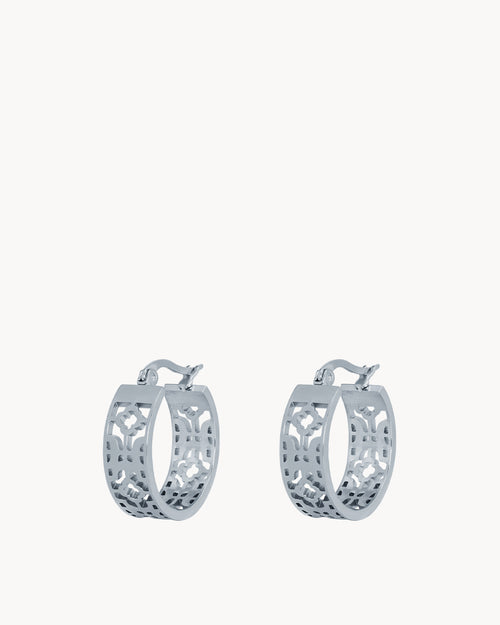 Bizzilla Silver Hoop Earrings