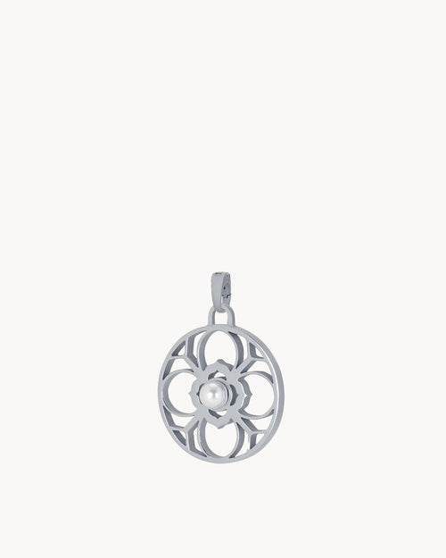 Timeless Pearl Dainty Bizzilla Silver Pendant