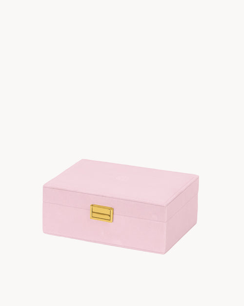 Pink Velvet Jewellery Box
