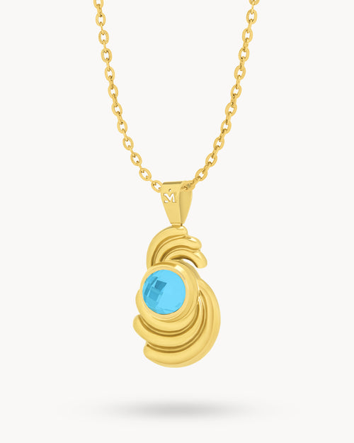 September Birthstone Bebbuxu Dainty Twist Necklace Set