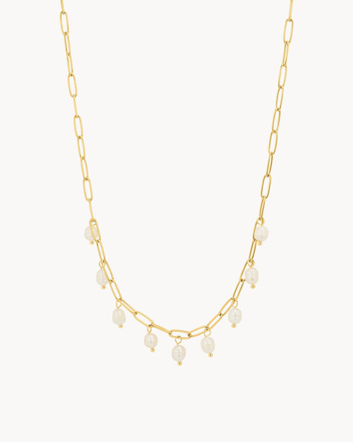 Timeless Fresh Pearl Link Necklace