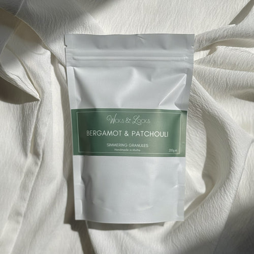 Wicks & Locks Bergamot & Patchouli - Simmering Granules