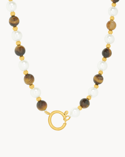 Duo Timeless Pearl and Resilience Charm Chain