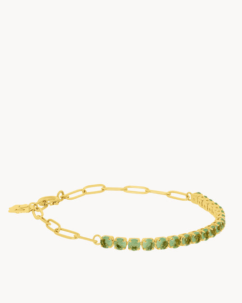 August Birthstone Beauty Starlight Charm Bracelet