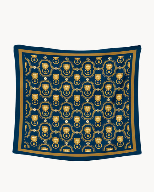 The Mvintage Lion Ħabbata Silk Scarf