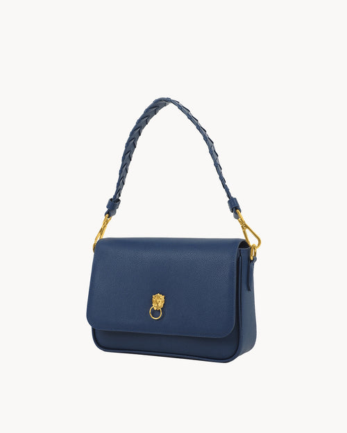 Blue Bloom Lion Ħabbata Handbag