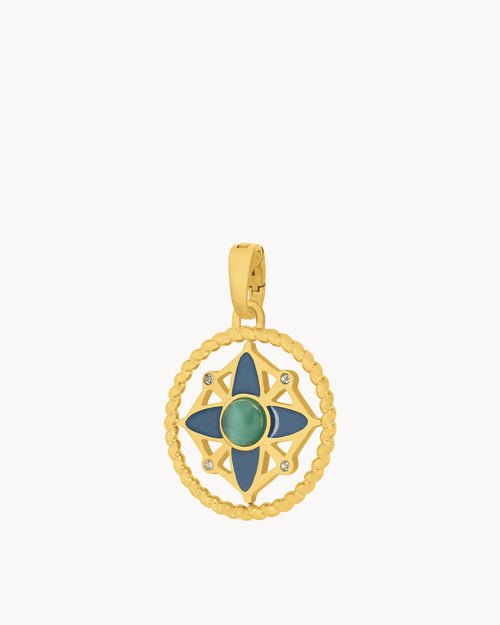 Confidence Compass Pendant, Gold