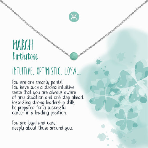 March Necklace, Silver