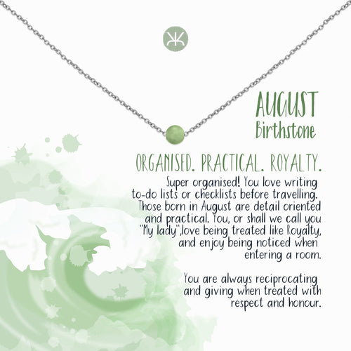 August Necklace, Silver