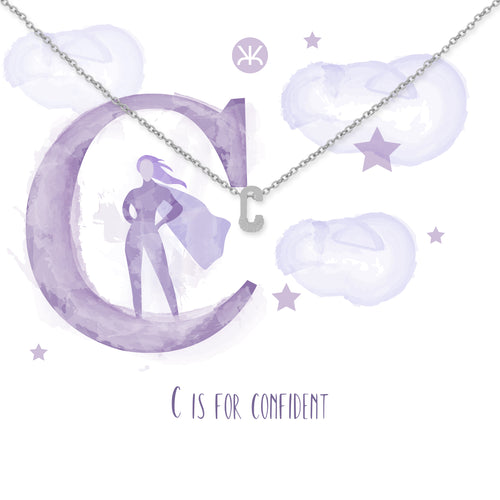 C Silver Necklace