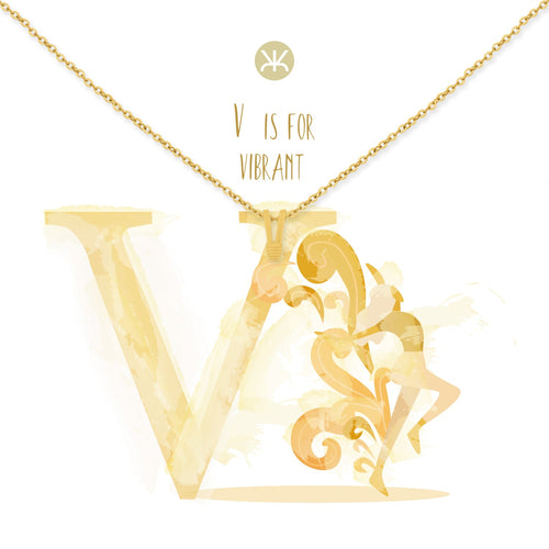 V Gold Necklace