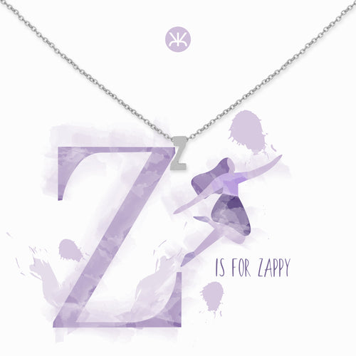 Z Silver Necklace