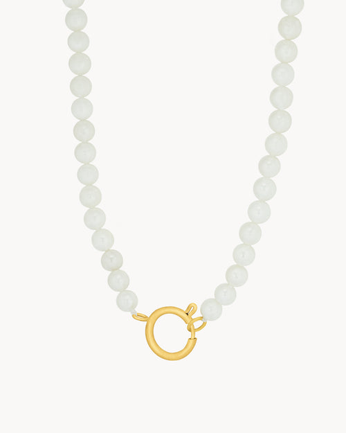 Timeless Long Pearl Charm Chain